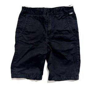 VANS Boys Black Chino Shorts sz 7